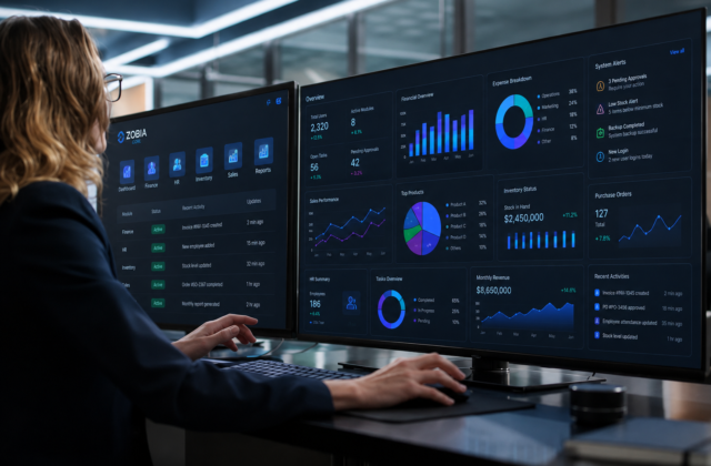 ERP solutions and business management software by Zobia Core Technologies in Pakistan